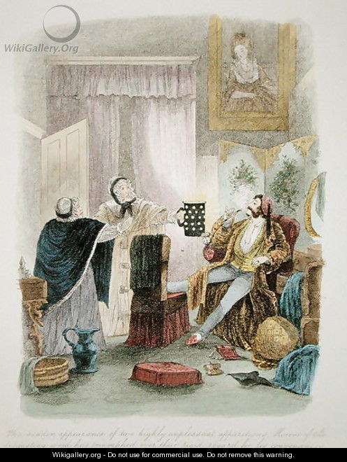 Illustration from Visitation of a London Exquisite to his Maiden Aunts in the Country, published 1859 3 - Theo