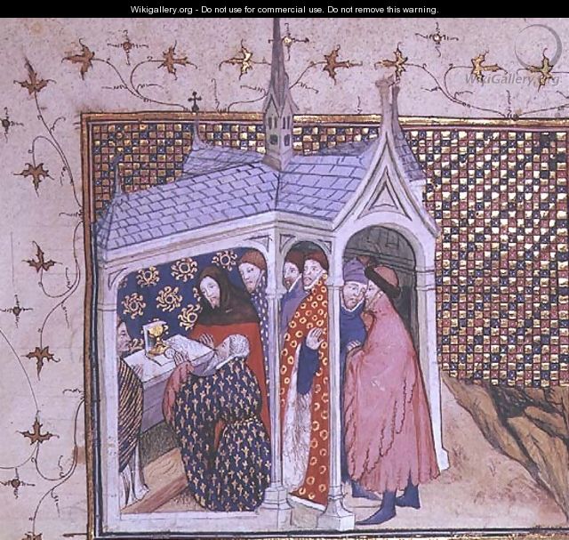 Harl 1319 f.41v The Earl of Northumberlands oath from the Histoire du Roy dAngleterre Richard II - Master The Virgil