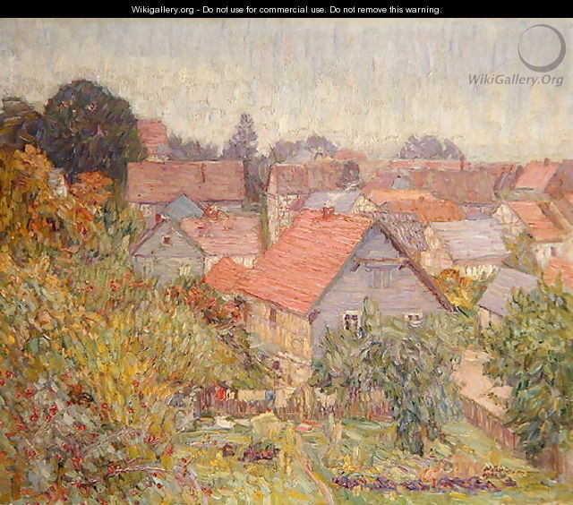 View from the Studio Window, Willingshausen - Wilhelm Thielmann