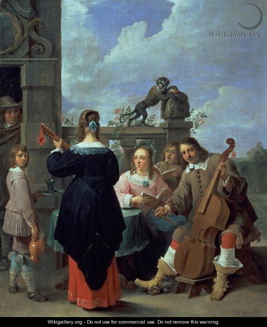 The Artist and his Family in Concert - David The Younger Teniers