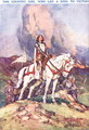 Joan Arc- The Country Girl who Led a King to Victory, illustration from Newnes Pictorial Book of Knowledge - Dudley C. Tennant