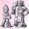 Terracotta Idols of Tabasco, from The Ancient Cities of New Mexico, by Claude-Joseph-Desire Charnay, pub. 1887 - (after) Sellier, P.