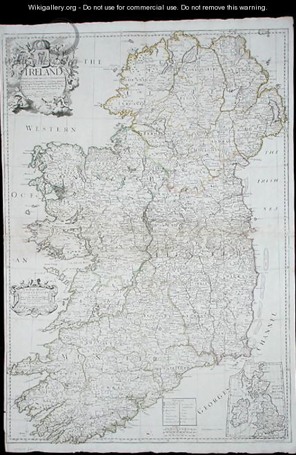 Map of Ireland, 1712 - John Senex