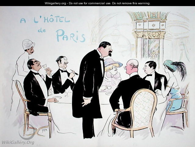 A lHotel de Paris 1913 - Georges Goursat Sem