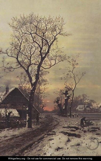 Returning home on a winter night - Carl Schultze