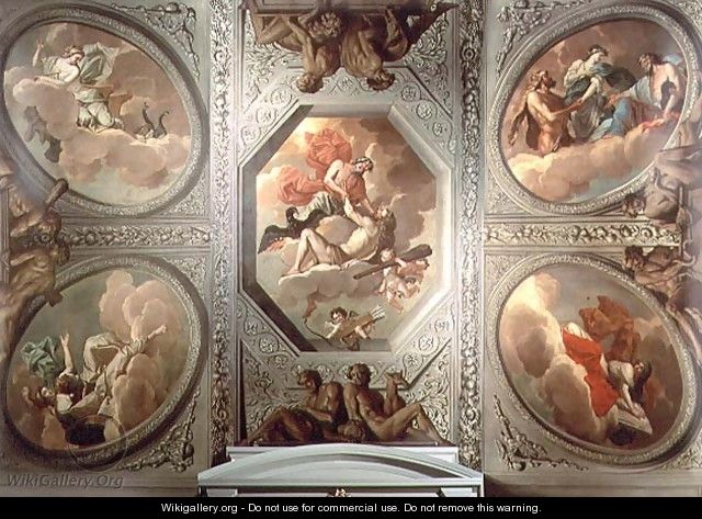 The Apotheosis of Hercules, ceiling painting, 1680 - Theodorus van der Schuer