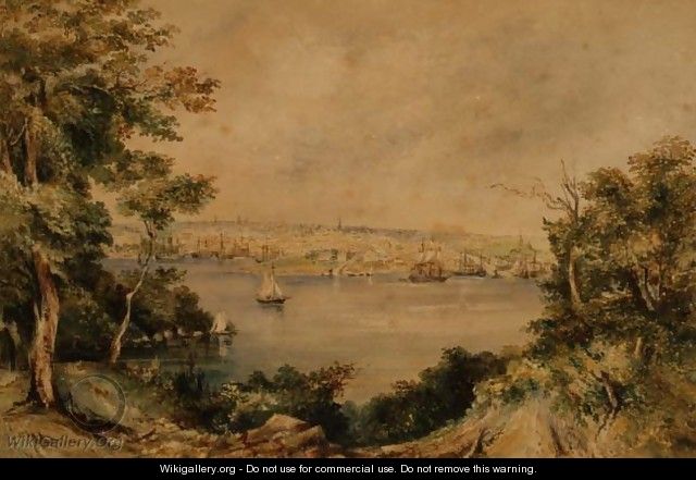 Sydney from Lavender Bay, 1868 - Maria Jane Scott