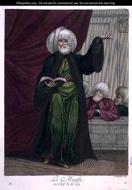 The Mufti, or Master of the Law, 18th century - Gerard Jean Baptiste Scotin