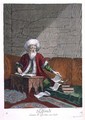An Effendi, man of law in his study, 18th century - Gerard Jean Baptiste Scotin