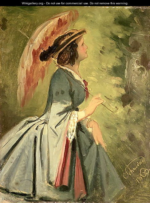 Portrait of Anna, the artists daughter, 1860 - Moritz Ludwig von Schwind
