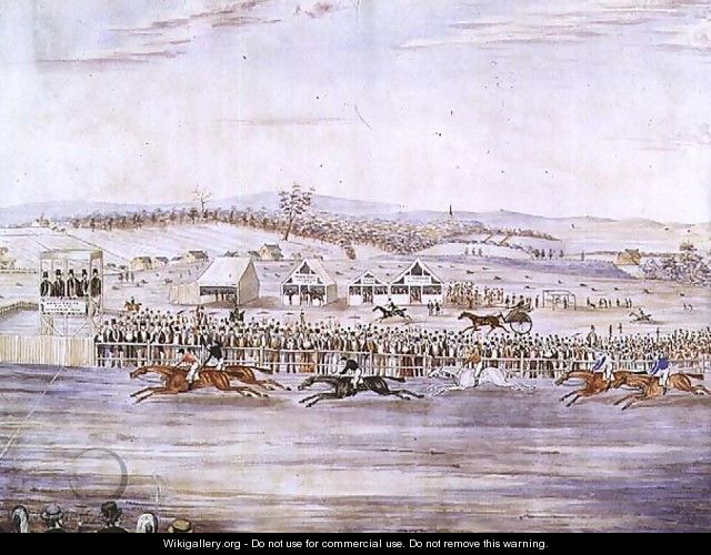 Race Meeting at Petersham, 1845 - W. Scott