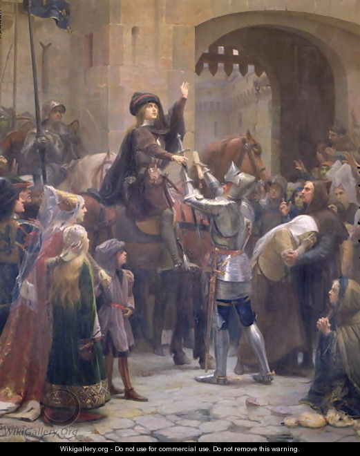 Joan of Arc 1412-31 Leaving Vaucouleurs, 23rd February 1429 - Jean-Jacques Scherrer
