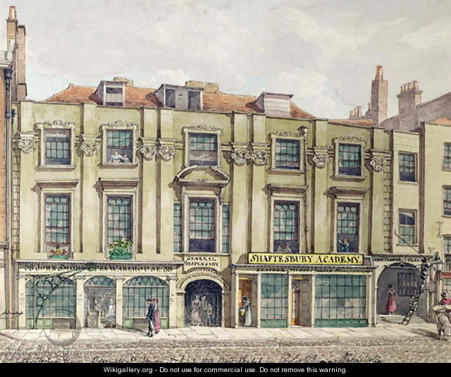 Shaftesbury House, Aldersgate Street, London, 1819 - Robert Blemell Schnebbelie