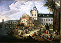 Market on the Banks of a River - Mathys Schoevaerdts