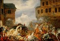 Street Battle in the Malostranske Namesti Kleinseite Platz at Prague, 15th February 1611, dated 1611 - Roelandt Jacobsz Savery