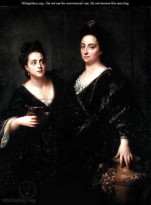 Portrait of Two Actresses, 1699 - Jean-Baptiste Santerre