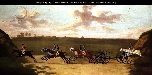 The Carriage Match at Newmarket, Against Time, 29th August 1750 - Francis Sartorius