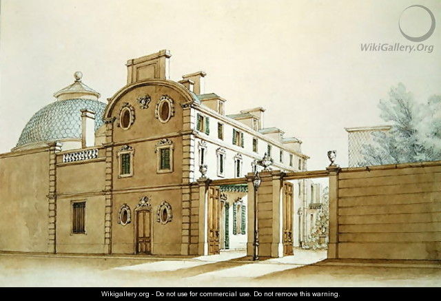 View of the house in rue Fortunee, bought by Honore de Balzac 1799-1850 in 1847 - M. Santi