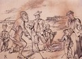 Making fun of the Golfers, illustration from Graphic magazine, pub. c.1870 - Henry Sandercock
