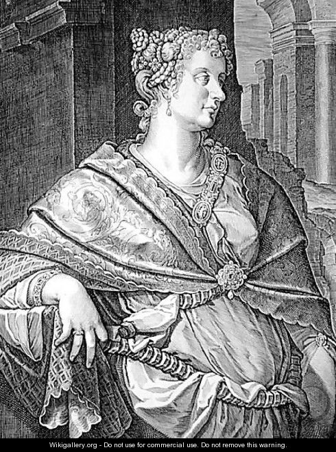 Martia Fulvia wife of Titus - Aegidius Sadeler or Saedeler