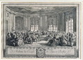 The Concert at the house of the Countess of Saint Brisson, engraved by L. Provost - Augustin de Saint-Aubin