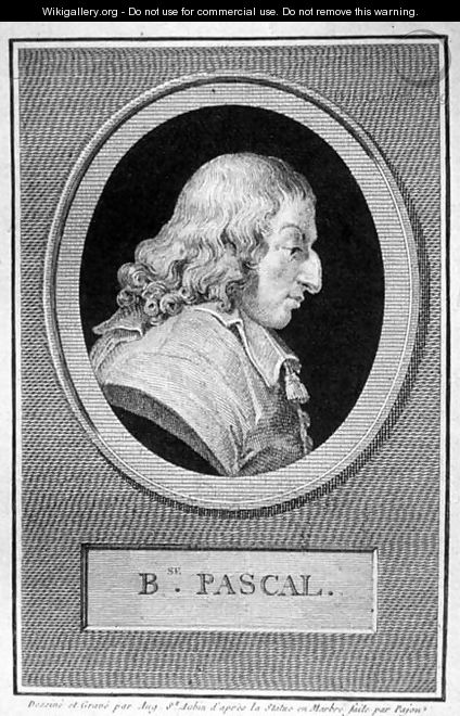 Blaise Pascal 1623-62 - Augustin de Saint-Aubin