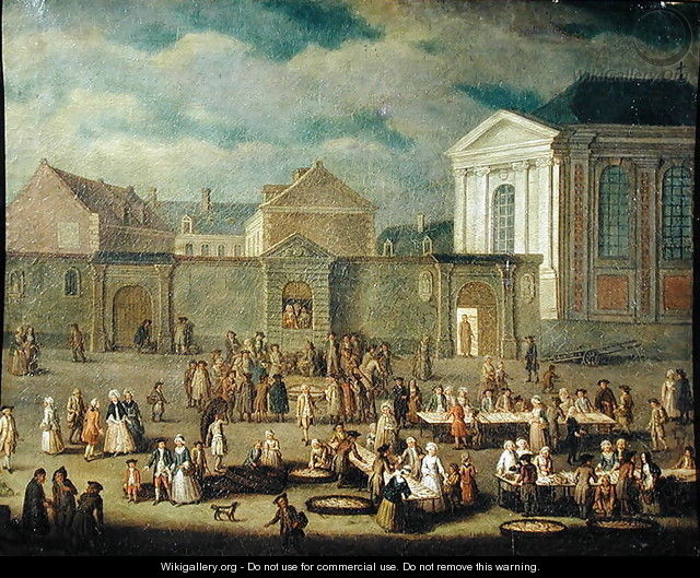 The Fish Market at Cambrai, 1778 - Gabriel Jacques de Saint-Anton