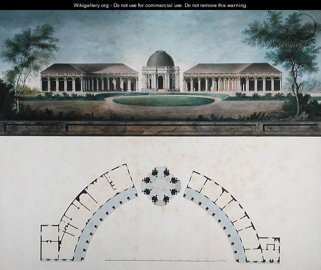 The Temple of the Sun at the Bayreuth Hermitage c.1780 - J. Saher