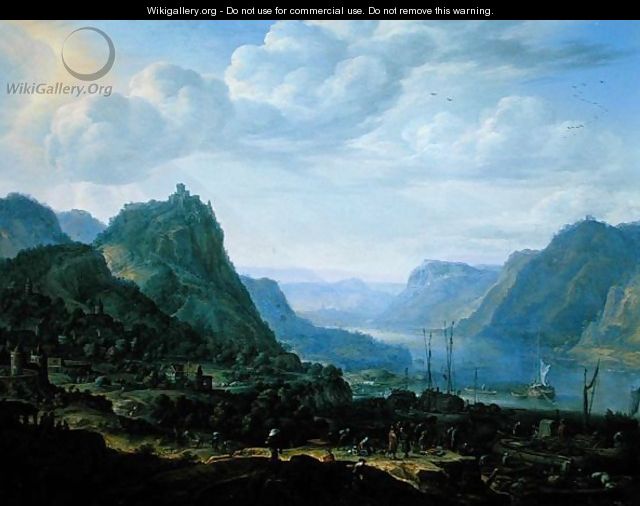 View on the Rhine, 1672 - Herman Saftleven