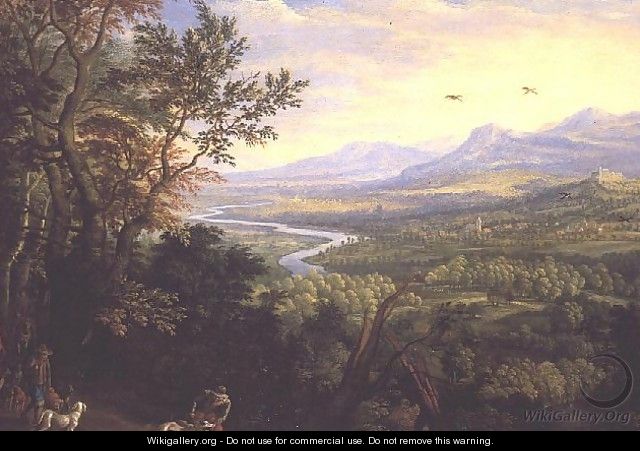 River Landscape, 1680s - Herman Saftleven
