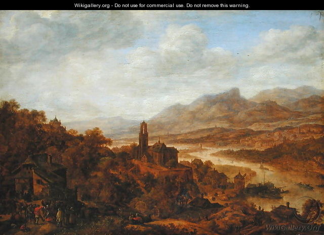 Landscape with the River Rhine, 1652 - Herman Saftleven
