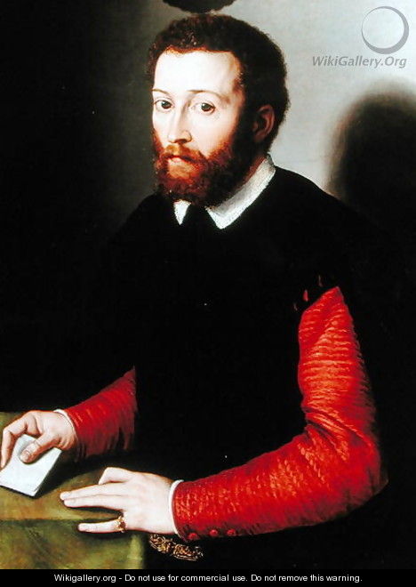 Portrait of a Man Holding a Letter, c.1530-40 - Francesco de