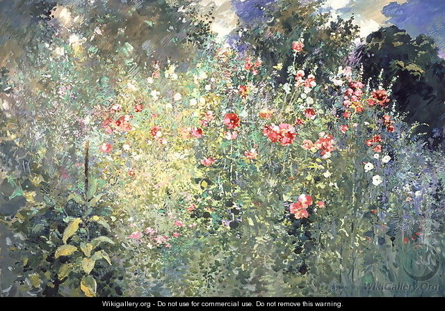 A Garden is a Sea of Flowers, 1912 - Ross Sterling Turner