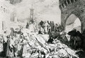 Plague in Florence as described by Boccaccio, engraved by Guiseppe Volpini - Luigi Sabatelli