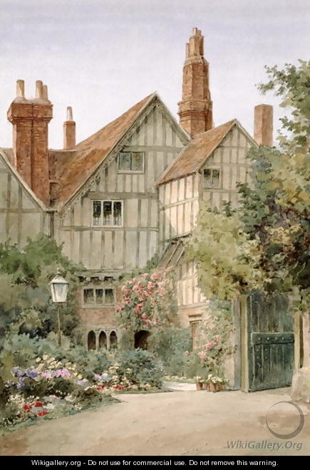 An Old Manor House and Garden - Thomas Nicholson Tyndale