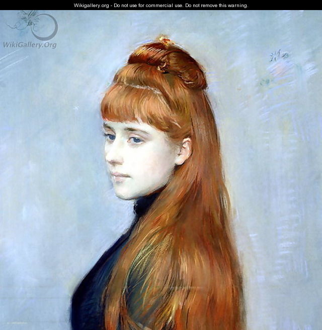 Portrait of Mademoiselle Alice Guerin (detail) - Paul Cesar Helleu