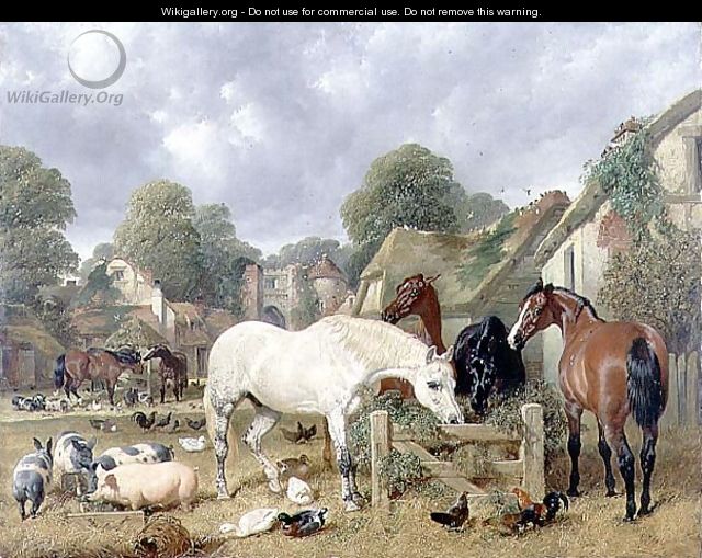 Horses in a Paddock, 1852 - John Frederick Herring Snr