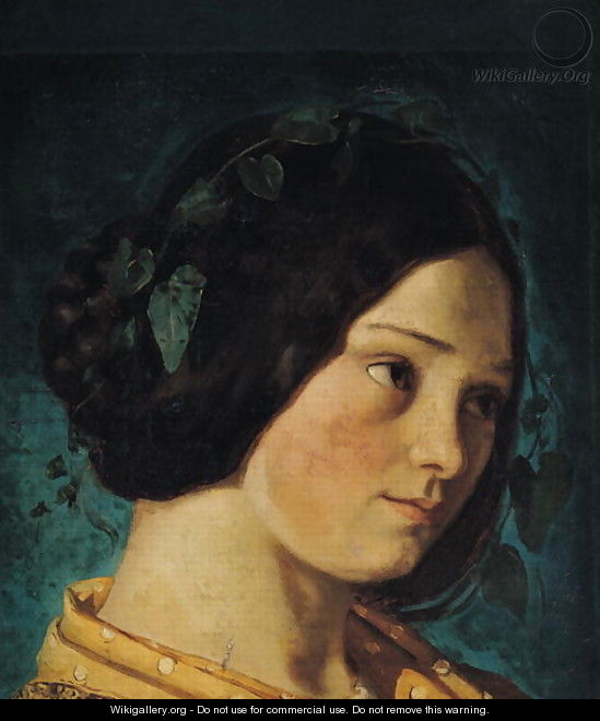 Portrait of Zelie Courbet, c.1842 - Gustave Courbet
