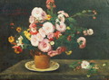 Still life with asters - Gustave Courbet