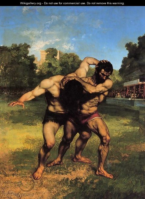 The Wrestlers, 1853 - Gustave Courbet
