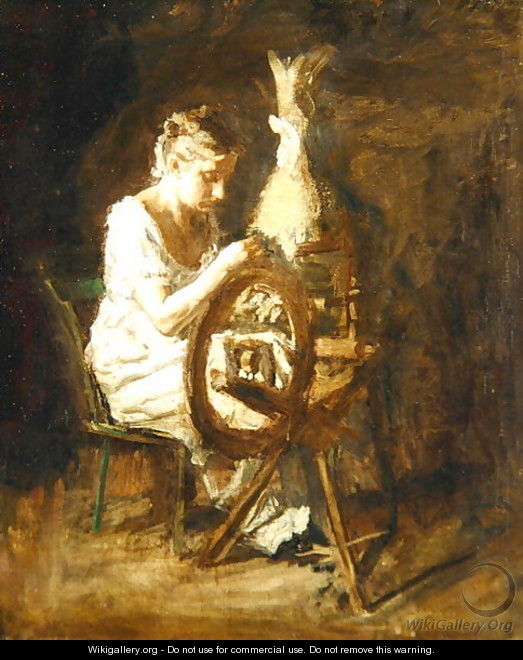 The Spinner - Thomas Cowperthwait Eakins