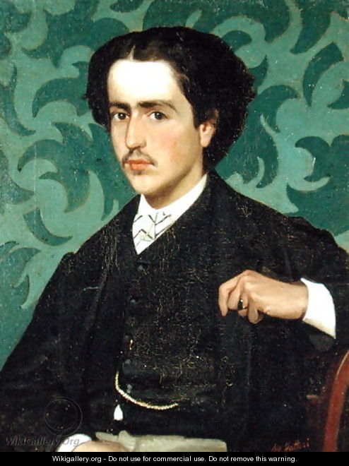 Portrait of a Young Man - Giovanni Fattori