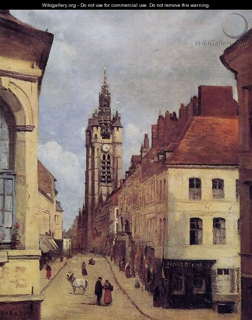 The Belfry of Douai, 1871 - Jean-Baptiste-Camille Corot