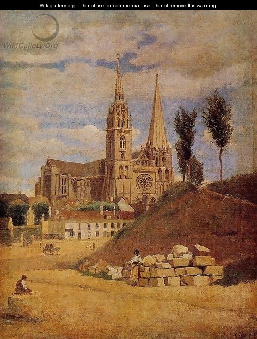 Chartres Cathedral, 1830 - Jean-Baptiste-Camille Corot