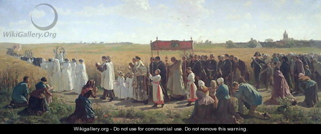 The Blessing of the Wheat in the Artois, 1857 - Jules (Adolphe Aime Louis) Breton