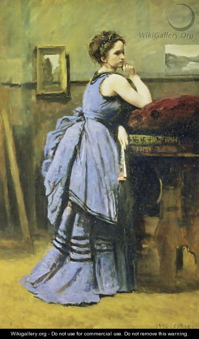 The Woman in Blue, 1874 - Jean-Baptiste-Camille Corot