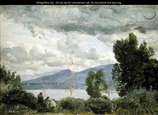 View of Chalet de Chenes, Bellvue, Geneva, 1857 - Jean-Baptiste-Camille Corot