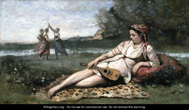 Young Women of Sparta (or Gypsy Reclining) c.1868-70 - Jean-Baptiste-Camille Corot