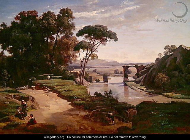 The Bridge at Narni, c.1826-27 - Jean-Baptiste-Camille Corot