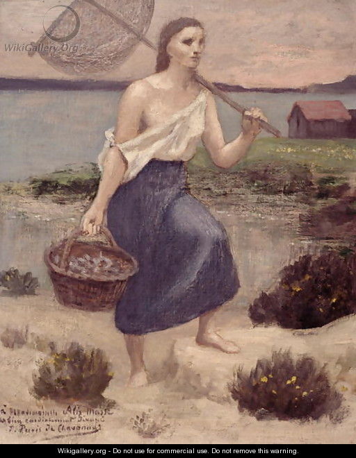The Fisherwoman - Pierre Cécile Puvis de Chevannes